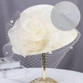 thumbnail image 4 of Tela de red para velo de jaula de pájaros de 2,18 yardas, 17,7 pulgadas de ancho, red de sombrerería rusa, tela de tul de organza, malla blanca para velo de sombrero., 4 of 9