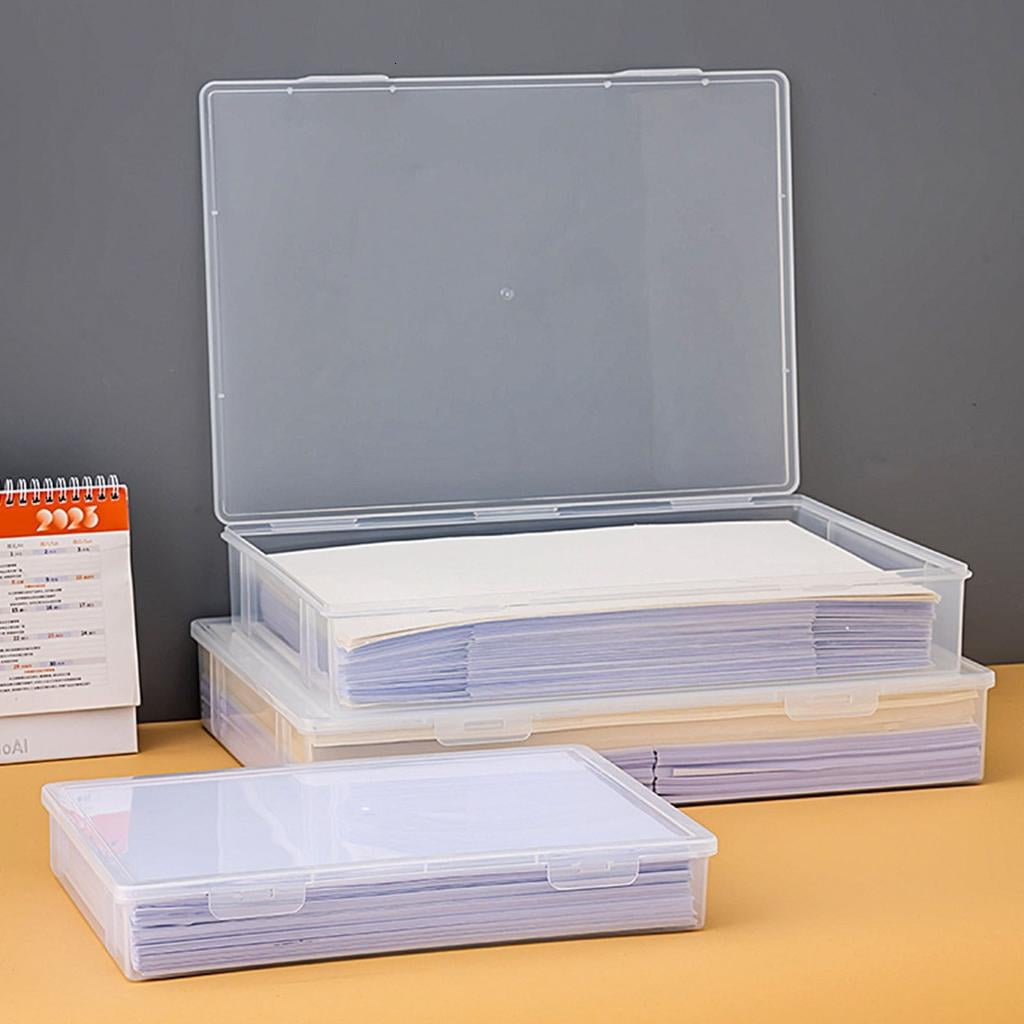 Giaone Clear Storage Container for Photos and Scrapbooking Materials Document Holder