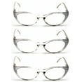 thumbnail image 3 of 3 Pairs Women Cateye Reading Glasses Rhinestones - Stylish Comfortable Reading Glasses DR04 +2.75, 3 of 5