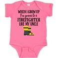 thumbnail image 3 of Inktastic Future Firefighter Like My Uncle Boys or Girls Baby Bodysuit, 3 of 5