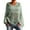 Mint Green, variant on Rutainlusire Womens Trendy Loose Hollow Out Knit Sweaters Women's Fashionable Long Sleeved Solid Casual V-Neck Knitted Sweater