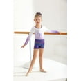 thumbnail image 3 of Leotards for Girls Gymnastics Kids Sparkly Gymnastics Outfits with Shorts Long Sleeve Ballet Dance Unitard Biketards 5-12 Years, 3 of 9