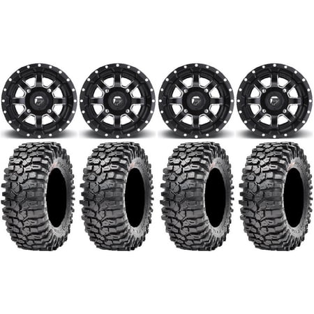 Fuel Maverick Black 14 Wheels 30 Roxxzilla Tires Yamaha Viking Wolverine YXZ1000R
