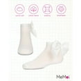 thumbnail image 6 of MeMoi Girls Bow-on-Back Cotton-Rich Anklet Sock - Girls - Female, 10, Winter White, 6 of 7