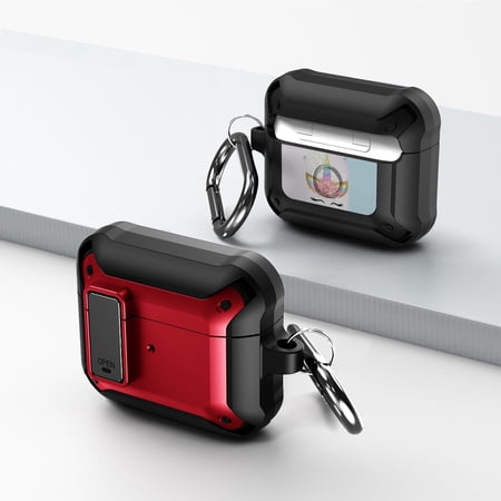 Duo Shield Secure Lock Designed For AirPods 3rd Gen With Hook  Red/Black price history on PriceWatchPro
