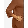 thumbnail image 5 of Jessica London Women's Plus Size Knit Crepe Winged Collar Set, 5 of 6