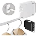 thumbnail image 1 of Vaidha Corde à Linge Rétractable Portable Robuste pour Intérieur et Extérieur 13,78 Pi Matériau Composite TPU avec 34 Trous de Suspension Coupe-Vent Empêche, 1 of 3
