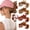 Hat-shaped hair clip - four-piece set A, variant on Geometric Square Hair Claw Clip for Hats – Low Profile Flat Barrettes for Baseball Caps & Beanies, Thick/Thin Hair Accessories, 2026 Summer Fashion