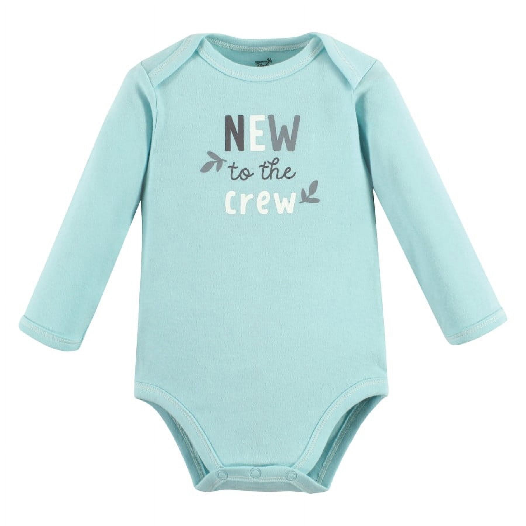 Touched by Nature Organic Cotton Long-Sleeve Bodysuits, Neutral Safari, 9-12 Months