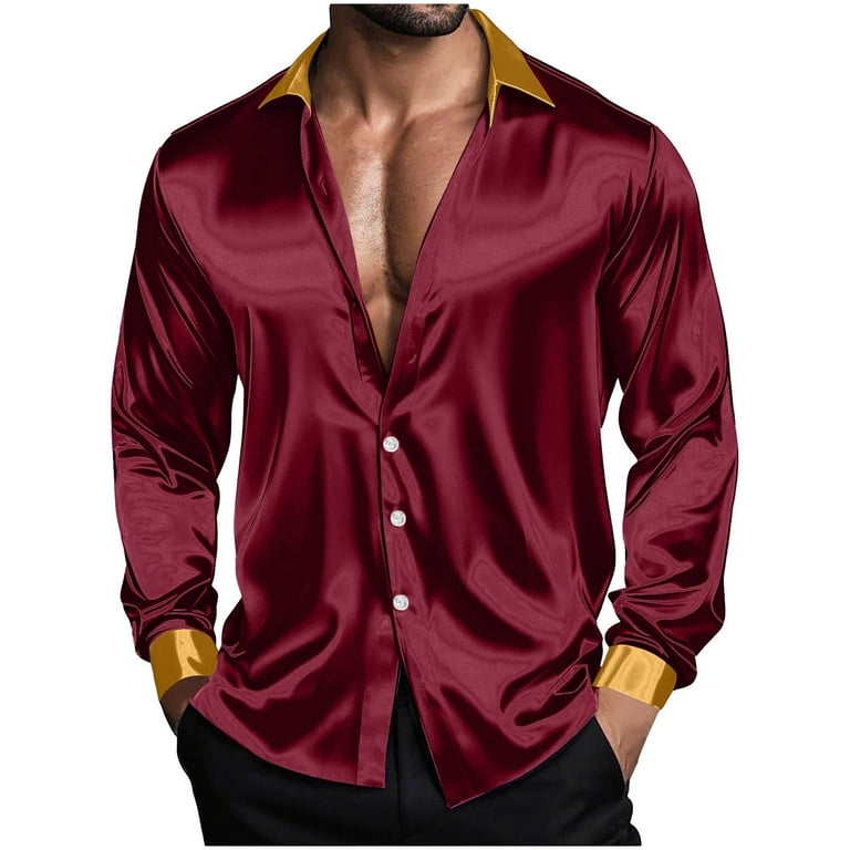 big and tall satin dress shirts Tommy Bahama Men's Big & Tall Maui Border Silk Camp Shirt - Soft Brown