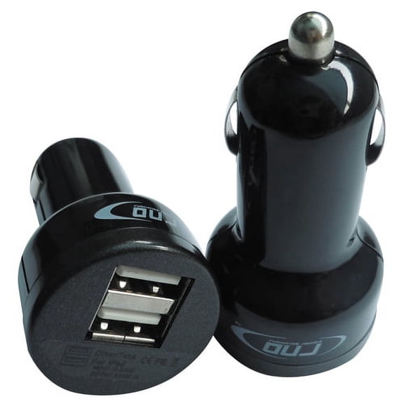 RND Dual USB car charger for Apple iPhone (7, 7 Plus, 6S, 6S Plus), Samsung Galaxy (S7, S6), LG, HTC, Moto and all USB Compatible Devices (black)