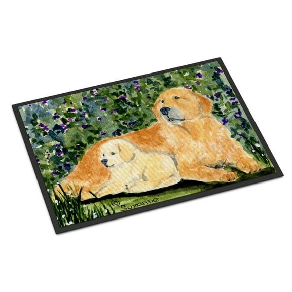 Carolines Treasures SS8852JMAT Golden Retriever Doormat 24x36 36"L x 24"W multicolor