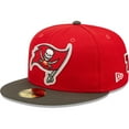 thumbnail image 3 of Men's New Era Red/Pewter Tampa Bay Buccaneers Super Bowl LV Letterman 59FIFTY Fitted Hat, 3 of 6
