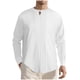 thumbnail image 2 of pstuiky Camisas de manga larga abrigadas para hombre, Camiseta deportiva informal de manga larga con botones y cuello redondo para hombre, color liso camisetas de hombre xxxl, 2 of 9