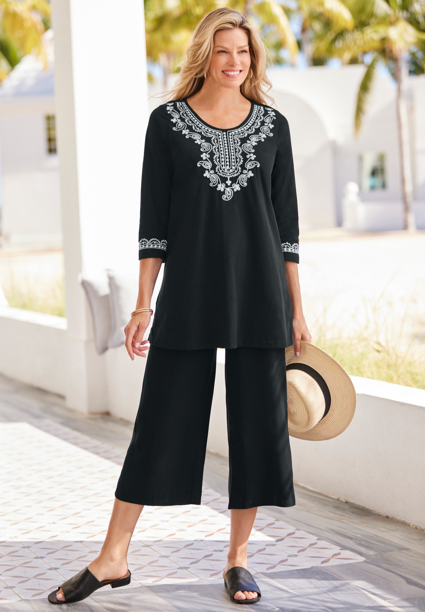 Plus Size Embroidered Knit Tunic - image 4
