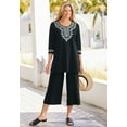 thumbnail image 4 of Woman Within Plus Size Embroidered Knit Tunic, 4 of 5