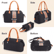 thumbnail image 5 of Maletas Mujeres Moderno Labg Bolsa De Viaje Negro LINEAS NRANJA/BLANCO, 5 of 5