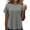Gray, variant on asjyhkr T-Shirts for Women Cotton Short Sleeve Crew Neck Lightweight Loungewear Summer Loose Casual Tops