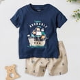 thumbnail image 2 of Toddler Boys Cotton Clothing Sets Short Sleeve Tee and Shorts Outfits Baby Boy Summer Clothes, 2 of 5