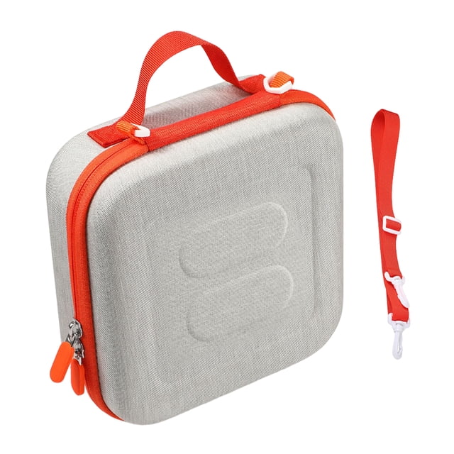 Cateissary Estuche protector duro para Mini auriculares y altavoz, estuche de almacenamiento para minireproductor y reproductor de música Cables de audio/vídeo Gris l