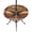 brown, variant on Round Outdoor Tablecloth with Umbrella Hole and Zipper, Texas Star Brown Tablecloth with Elastic Waterproof, Farmhouse Berry Wooden Vintage Patio Table Covers for 36" - 44" Picnic Pool Tables