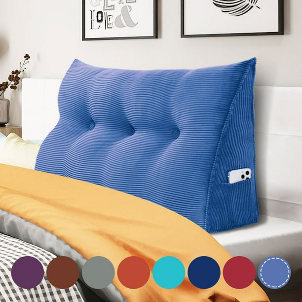WOWMAX Wedge Reading Pillow Bedrest Throw Pillows Large Body