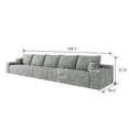 thumbnail image 5 of MAYEERTY 168" Gray Modern Modular Cloud Sectional No Assembly Oversized Neutral Rooms, 5 of 7
