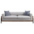 thumbnail image 5 of ACME Pelton Fabric Loose Back Sofa with Pillows in Walnut, 5 of 5