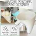 thumbnail image 6 of Mess-Free Flour Funnel for Mixer – Spill-Proof Stand Mixer Attachment for 4.5–5 Tilt-Head Models, Dishwasher Safe for Normal Temperature Wash, Baking Tool, 6 of 7