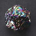 thumbnail image 1 of Endless Chaos Dice (Rainbow) D20 Dice with Celtic Knots Solid Metal Extra Large Extra Heavy for DnD Dungeons and Dragon Call of Cthulhu Pathfinder RPG, 1 of 5