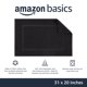 thumbnail image 2 of Alfombra de baño Amazon Basics con bandas, color negro medianoche, 80 x 50 cm, 2 of 4