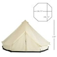 thumbnail image 5 of 16.5' Large Family Tent 10 Persons Waterproof Teepee Bell Tents Hunting Camp Huge Four Season, 5 of 14