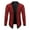 Wine, variant on Men's Long Sleeve Open Front Mid-Length Jacket Solid Color Leisure Sequin Dance Dress Cardigan Jacket