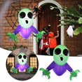 thumbnail image 2 of (2 Pack) Décorations d'Halloween Accessoires Gonflables Effrayants pour Fenêtres Ornement de Bureau Figurines Alien Festif Maison, 2 of 9