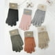 thumbnail image 3 of Guantes de pantalla táctil de punto de lana de alpaca para mujer, otoño e invierno, cálidos, anticongelantes, con forro polar, gruesos y con dedos completos, 3 of 6