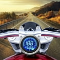 thumbnail image 3 of EUBUY Motorcycle Digital GPS Speedometer with 7 BacklightAdjustable Tachometer Odometer Trip Meter Universal 12V Silver, 3 of 7