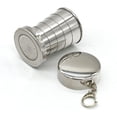 thumbnail image 4 of Taza plegable de acero inoxidable de 2 piezas,Taza retráctil de acero inoxidable,Llavero Taza plegable de copa de vino,para viajes al aire libre Suministros de camping Sailing Electrónica, 4 of 5