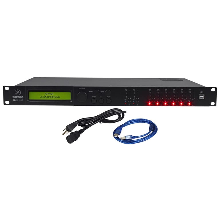 Mackie SP260 2x6 Pro PA Speaker System Sound Processor Optimizer+