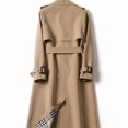 thumbnail image 3 of Womens Long Knee Length Windbreaker Coat Korean Style Plus Size Spring Fall Fashion, 3 of 9