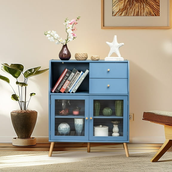 SSyao Sideboard Cabinet Storage Cabinet Display Cabinet for Livingroom Dining Room