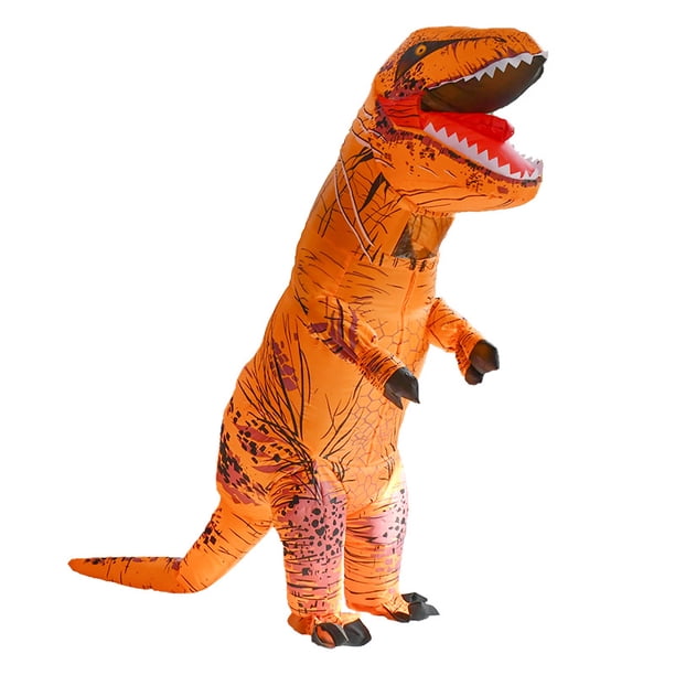 Traje inflable de dinosaurio T-Rex para Halloween, fiesta del día de los niños, juegos divertidos al aire libre, foto de dibujos animados, muñeco de animal