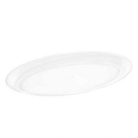 Fineline Settings 3511-CL Clear Medium Oval Tray
