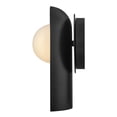 thumbnail image 4 of 84230BK-LCB Lark Zuri - 5W 1 LED Medium Wall Sconce-10 Inch Tall and 6 Inch Wide-Black/Lacquered Brass Finish, 4 of 8