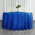 thumbnail image 3 of Efavormart 120 Inch Satin Round Tablecloth, Washable Linen Table Cover, Decorative Silky Fabric for Wedding, Party, Banquet Events - Royal Blue, 3 of 11