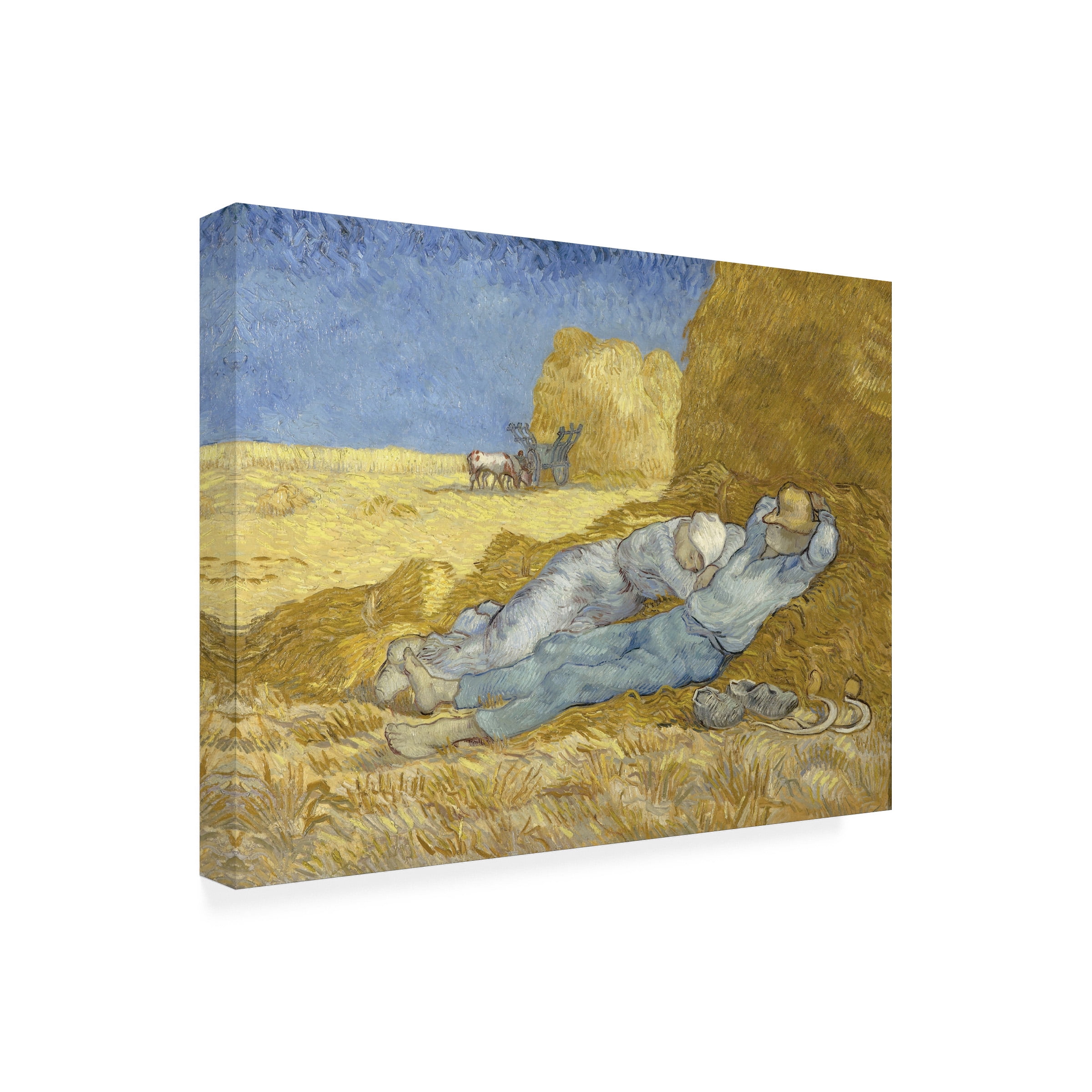 Vincent van Gogh 'Siesta After Mille 1890' Canvas Art