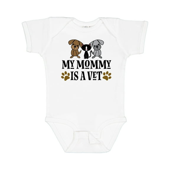 Inktastic Veterinarian Mommy is a Vet Boys or Girls Baby Bodysuit