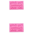 thumbnail image 1 of relayinert Fondant Molds Cartoon Happy Birthday Design Embossed Mould English Letters Chocolate Making Die Household Restaurant Pink 2Set, 1 of 6