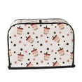 thumbnail image 2 of Honeii Milk Tea4 Print 2 slice Toaster Cover, Two Slice Toaster Dust-proof Cover For Kitchen Small Appliance and Fingerprint Protection, 2 of 7
