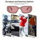 thumbnail image 4 of Gafas de sol irregulares de patas anchas de moda, gafas de sol personalizadas para tiro callejero, hechas de PC, 4 of 5