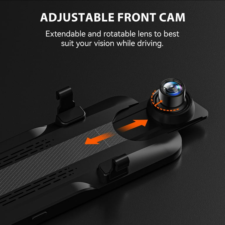 WOLFBOX 2.5K G840H 12'' Dash Cam Specchietto Con ADAS E BSD, 5.8 - Foto 11